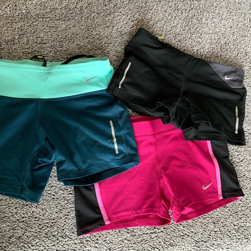(3) Bundle Nike spanx/ running shorts